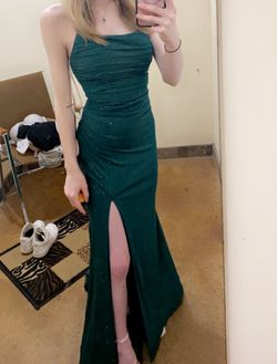 Green Size 00 Side slit Dress on Queenly