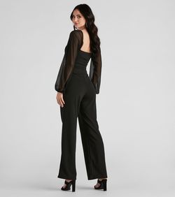 Style 06502-0673 Windsor Black Size 0 Homecoming Jumpsuit Dress on Queenly