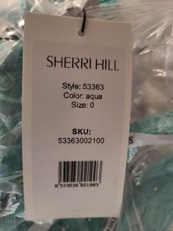 Sherri Hill Blue Size 0 Black Tie Ball gown on Queenly