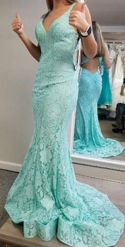 Sherri Hill Blue Size 0 Floor Length Ball gown on Queenly