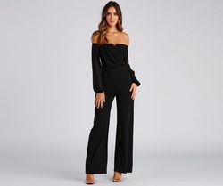 Style 06502-0724 Windsor Black Size 0 Mini Sleeves Jersey Jumpsuit Dress on Queenly