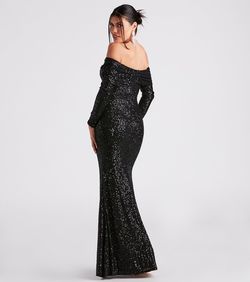 Style 05002-2646 Windsor Black Size 8 Jewelled Euphoria Side slit Dress on Queenly
