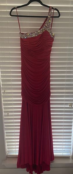 Night Moves Red Size 8 Military Prom Straight Dress on Queenly