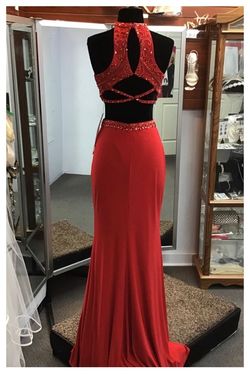 Rachel Allan Red Size 0 Military Prom Straight Dress on Queenly