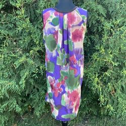 Simply Vera Vera Wang Multicolor Size 4 Midi Tall Height Cocktail Dress on Queenly