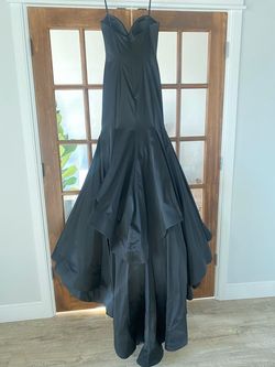 Sherri Hill Black Size 6 50 Off Train Pageant Homecoming Ball gown on Queenly