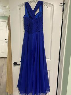 Blue Size 10 A-line Dress on Queenly