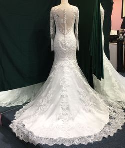 MoriLee White Size 10 Mori Lee Mermaid Dress on Queenly