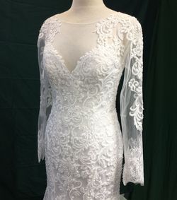 MoriLee White Size 10 Mori Lee Mermaid Dress on Queenly
