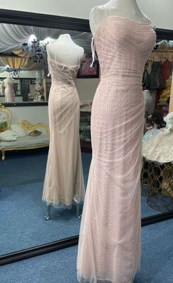 MoriLee Nude Size 16 Prom Free Shipping Sunday Cocktail Dress on Queenly