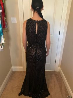 Calvin Klein Black Size 10 Sorority Formal Gala Straight Dress on Queenly