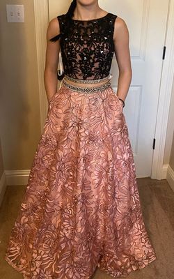Panoply Pink Size 2 Floor Length Black Tie Prom Ball gown on Queenly