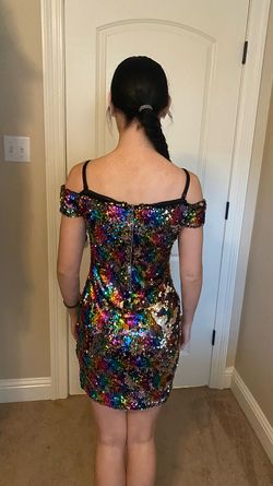 Guess Multicolor Size 2 Midi 50 Off Homecoming Cocktail Dress on Queenly