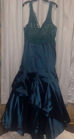 Faviana Green Size 24 Military 50 Off Plus Size Homecoming Mermaid Dress on Queenly
