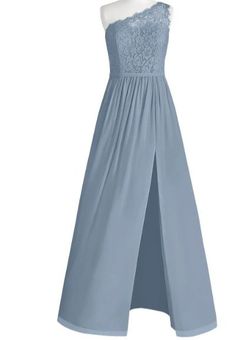 Blue Size 18 Side slit Dress on Queenly