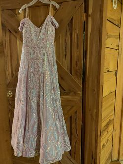 David's Bridal Pink Size 16 Short Height Homecoming Floor Length Straight Dress on Queenly