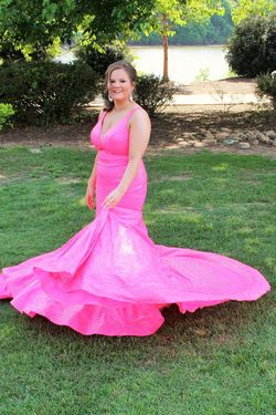Jovani Pink Size 8 50 Off Pageant Prom Appearance Mermaid Dress on Queenly