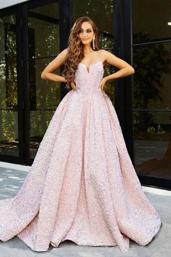 Style PS21208B Portia and Scarlett Pink Size 6 Ps21208b Floor Length Pageant Ball gown on Queenly