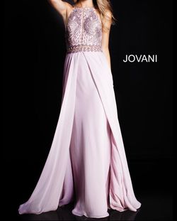 Jovani Purple Size 6 70 Off Black Tie Military Straight Dress on Queenly