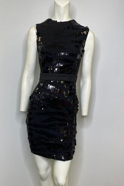 Style LBD SEQUIN MINI DRESS Explosion Black Size 6 Midi Cocktail Dress on Queenly