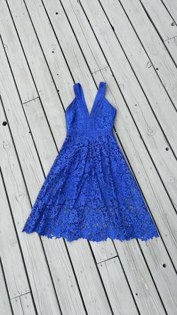 Adelyn Rae Blue Size 4 Wedding Guest 50 Off A-line Dress on Queenly