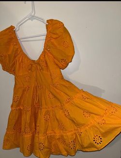 Zara Orange Size 4 A-line Dress on Queenly