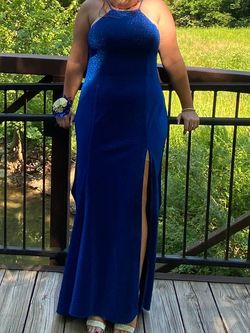 Blue Size 20 Mermaid Dress on Queenly