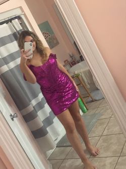 Sherri Hill Pink Size 14 Pageant Plus Size Homecoming Cocktail Dress on Queenly