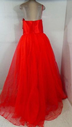 Sherri Hill Red Size 18 Prom Sheer Ball gown on Queenly