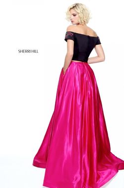 Style 51101 Sherri Hill Pink Size 6 Floor Length Ball gown on Queenly