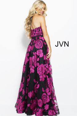 Style JVN60044 Jovani Pink Size 4 Prom Tall Height Bridgerton A-line Dress on Queenly