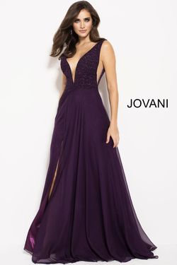 Style 48116 Jovani Purple Size 8 A-line Dress on Queenly