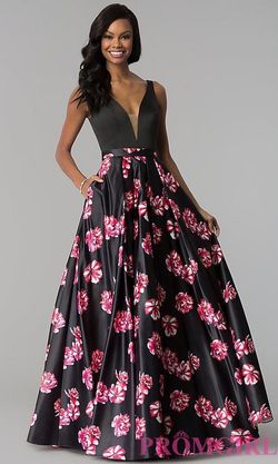 Style JVN60042 Jovani Black Tie Size 4 Prom Ball gown on Queenly