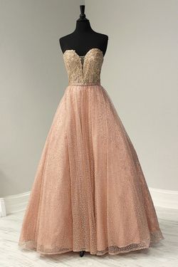 Style 16355 Tiffany Designs Rose Gold Size 2 Black Tie Tall Height Sweetheart Ball gown on Queenly