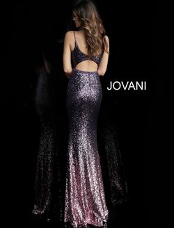 Style 65847 Jovani Purple Size 00 Tall Height Floor Length Straight Dress on Queenly