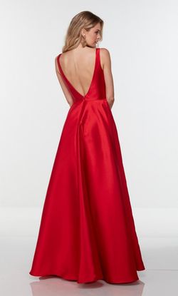 Style 1719 Alyce Paris Red Size 6 Black Tie Tall Height Ball gown on Queenly