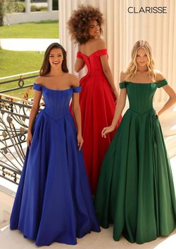 Style 810604 Clarisse Royal Blue Size 4 Pageant Tall Height Prom Ball gown on Queenly