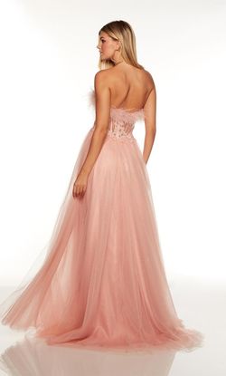 Style 61307 Alyce Paris Pink Size 0 Floor Length Coral Side slit Dress on Queenly