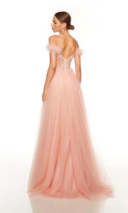 Style 61328 Alyce Paris Pink Size 00 Floor Length Coral Prom Sequined Side slit Dress on Queenly