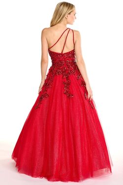 Style 27767 Ava Presley Red Size 0 Floor Length Prom Ball gown on Queenly