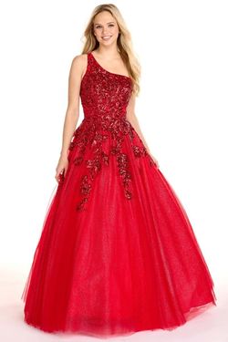 Style 27767 Ava Presley Red Size 0 Floor Length Pageant Black Tie Ball gown on Queenly