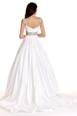 Style 27796 Ava Presley White Size 0 Wedding Floor Length A-line Ball gown on Queenly