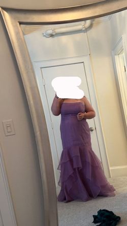 David's Bridal Purple Size 22 Short Height Quinceanera Floor Length Mermaid Dress on Queenly