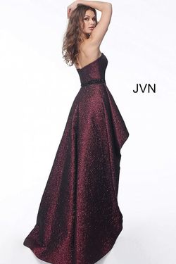 Style JVN62589 Jovani Red Size 14 Tall Height High Low Pageant Cocktail Dress on Queenly