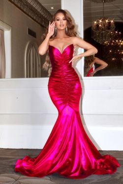 Style PS22514 Portia and Scarlett Red Size 14 Floor Length Tall Height Mermaid Dress on Queenly