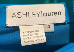 Ashley Lauren Blue Size 4 Interview Floor Length Jumpsuit Dress on Queenly