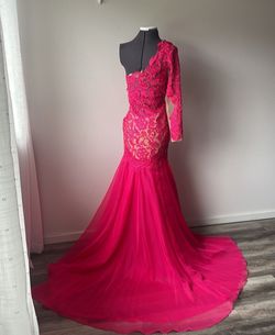 Mac Duggal Pink Size 8 Pageant Prom Mermaid Dress on Queenly