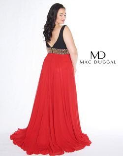 Style 66410F Mac Duggal Red Size 28 Plus Size A-line Dress on Queenly