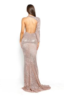 Style PS2045 Portia and Scarlett Gold Size 10 Floor Length Mermaid Dress on Queenly