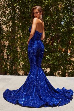 Style PS22022 Portia and Scarlett Blue Size 18 Plus Size Floor Length Mermaid Dress on Queenly